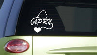 APRN heart *I387* 8 inch Sticker decal Nurse practitioner stethoscope scrubs