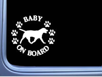 Baby on Board Labrador Retriever L492 6" Sticker decal