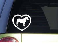 Miniature Horse Heart *I835* 6 inch sticker decal