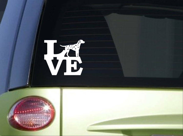 Dalmatian Love *I674* 6x6 inch Sticker Decal  ˜