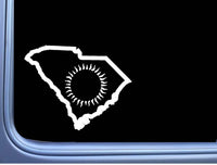 South Carolina Eclipse Path of Totality L419 8" decal sticker solar