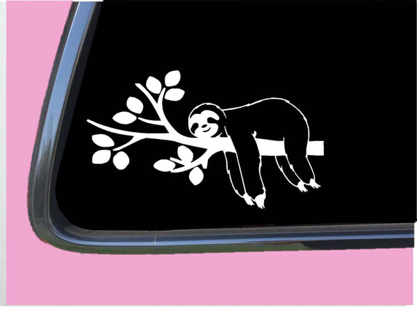 Sleeping Sloth TP 647 Sticker 8" wide Decal gifts stuff calendar laptop animal