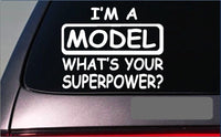 Model Superpower Sticker *G425* 8" Vinyl Decal runway fashion fashionista