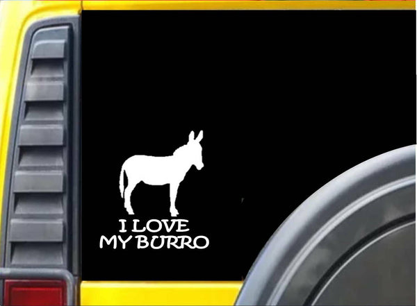 I love my Burro Sticker k200 6 inch donkey rescue decal