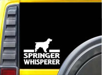 Springer Spaniel Whisperer K772 6 inch Sticker dog decal