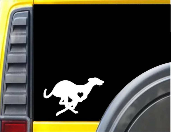 Greyhound Little Heart *J667* Window Decal