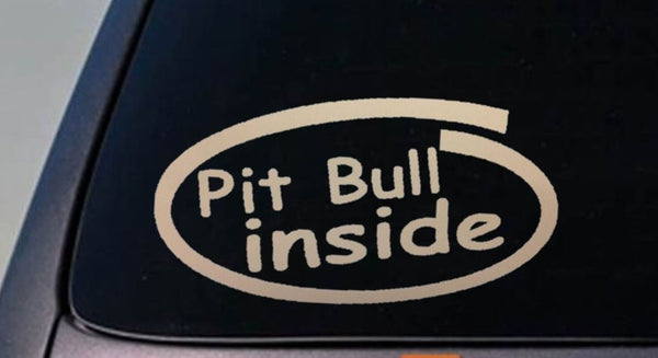 Pit Bull Decal Sticker Car Window 6" *B196*