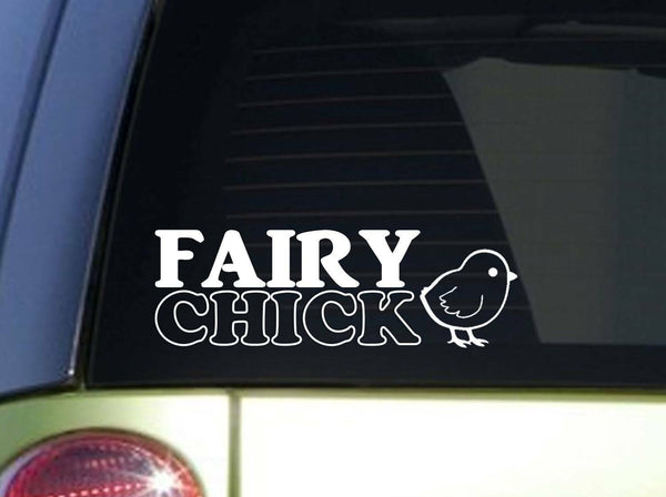 Fairy Chick *J726* 8 inch Sticker decal hippie bohemian fairy sticker