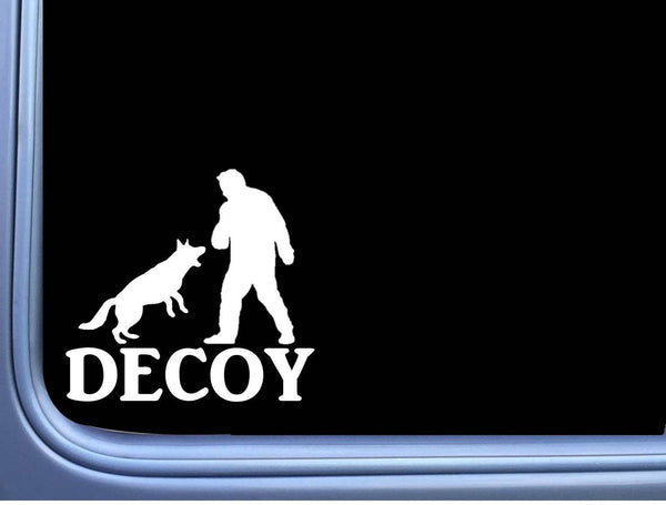 Schutzhund Decoy M409 8 inch Sticker Belgian Malinois Decal german shepherd