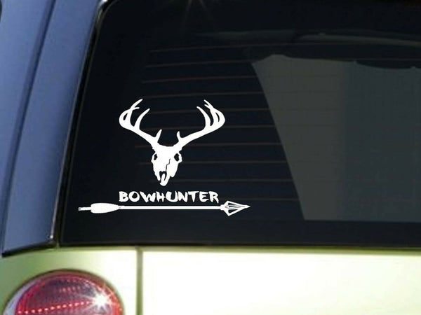 Bowhunter 6" sticker decal *F74* deerstand bowhunting arrows broadhead tips bow