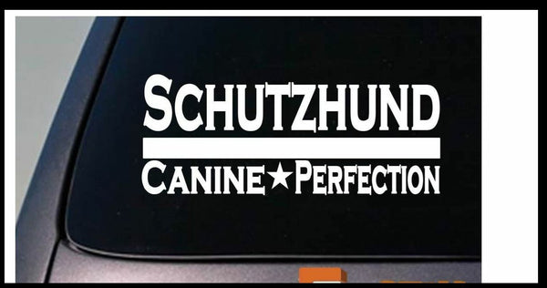 Schutzhund 8" sticker german shepherd malinois dog training bite sleeve *D681*