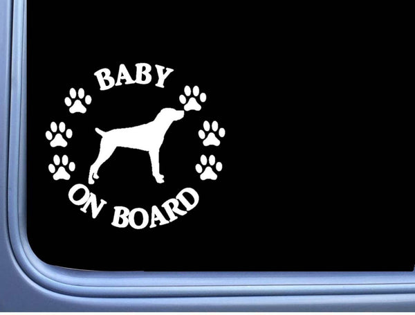 Baby on Board Mountain Cur L552 6" Sticker mt dog decal