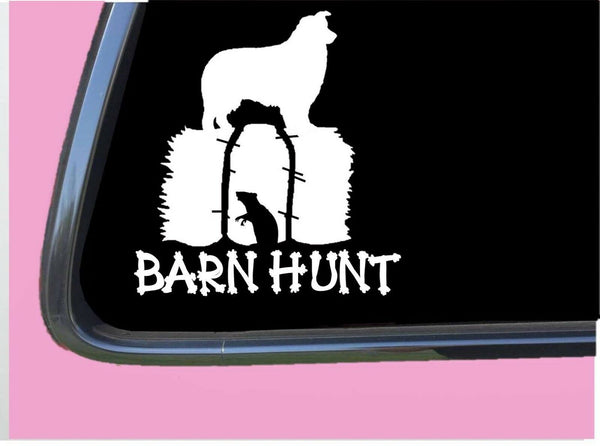 Aussie Barn Hunt TP 533 vinyl 6" Decal Sticker rat tubes book tshirt shepherd