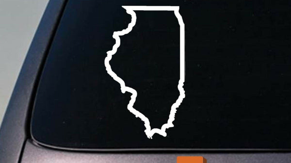 ILLINOIS state 6" sticker decal car truck window college football basketball