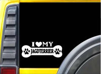 JAGDTERRIER Bone  L215 8" STICKER dog DECAL