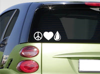 Peace Love Oil sticker decal *f440* essential oil oregano lavender drill well