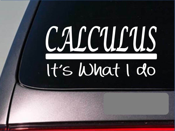 Calculus sticker decal *E333* textbook students school teacher math college