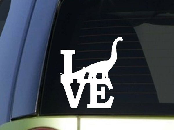 Brontosaurus Love  *H944* 6 inch Sticker decal t rex dinosaur fossils