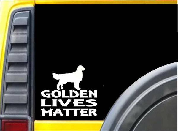 Golden Lives Matter Sticker k176 6 inch golden retriever dog rescue decal