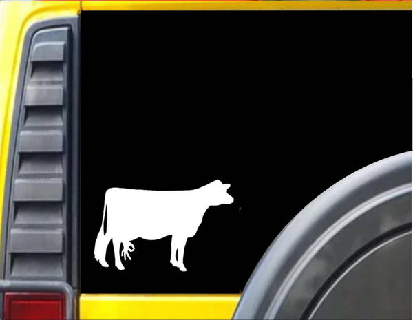 Dairy Cow Circle Game M286 7 inch Sticker cattle made you look farmer