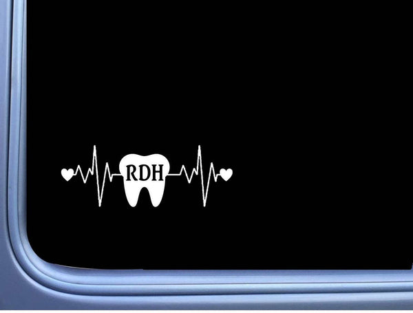 RDH Tooth Lifeline M184 8 inch Window Decal dentist hygienist