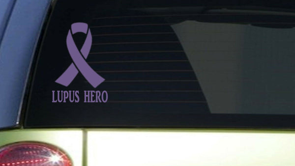 Lupus Hero *I400* 6x7.5 inch Sticker decal purple awareness cure