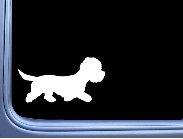 Dandie Dinmont Plain M331 6 inch Sticker Decal dog terrier