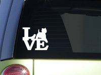 Westie Love 6" STICKER *F147* DECAL west highland white terrier westy