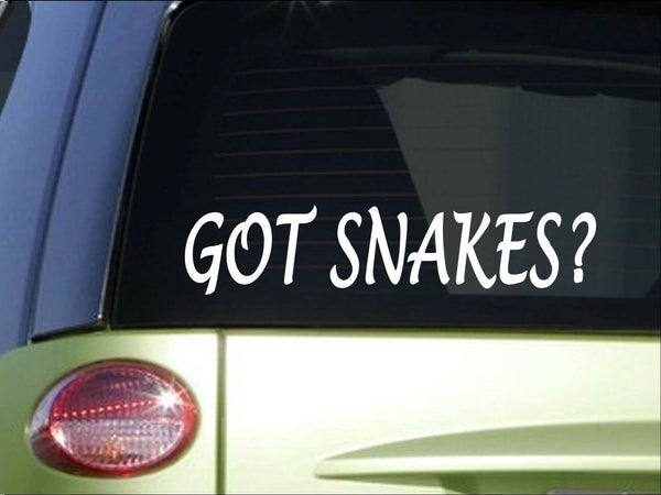 Got Snakes *H979* 8" Sticker decal cage food house pen cedar chips beagle vest