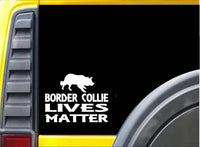 Border Collie Lives Matter Sticker k194 6 inch rescue dog decal