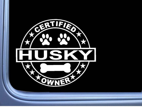 Certified Husky L272 Dog Sticker 6" decal