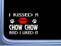 Chow Chow kissed L877 8" dog window decal sticker