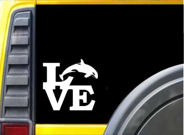 Killer Whale Love sticker *I689* 6x6 inch vinyl Orca decal