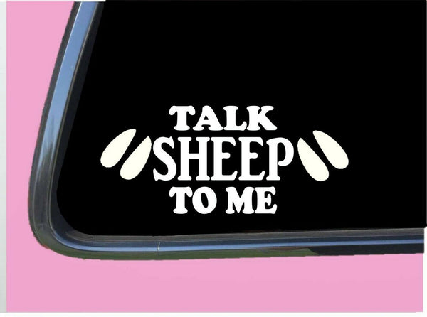 Talk Sheep to Me TP 703 Car Window 8" DECAL STICKER hair wool accessories dorper