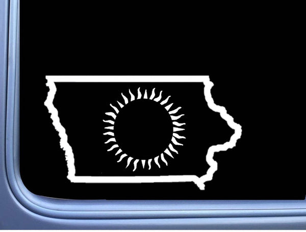 Iowa Eclipse Path of Totality L414 8" decal sticker solar