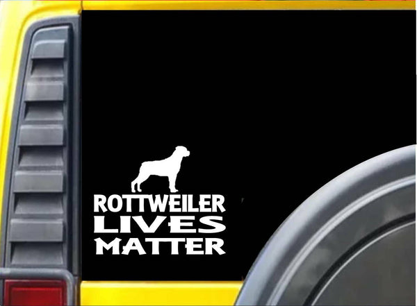 Rottweiler Lives Matter Sticker k196 6 inch rescue dog decal