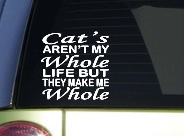 Cat's Whole Life *J123* 6x8 inch Sticker decal