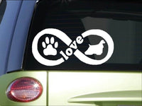 Cocker Spaniel Infinity sticker *H412* 4 x 8.5  inch vinyl dog decal