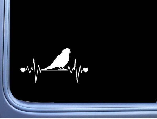 Parakeet Lifeline Heartbeat sticker L457 8 inch bird parrot decal