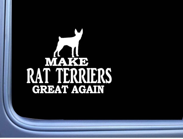 Rat Terrier Maga L737 Dog Sticker 7" decal