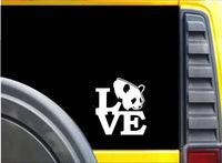 Panda Love Sticker K607 6" Vinyl decal