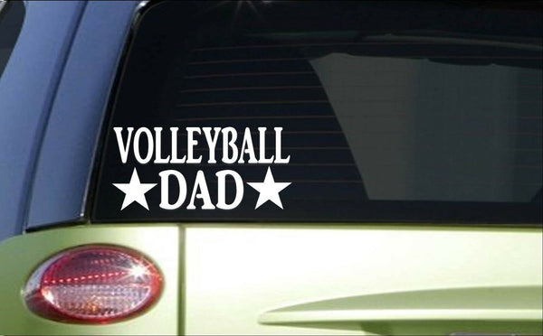Volleyball Dad *H888* 8 inch Sticker decal serve net pass set spike beach
