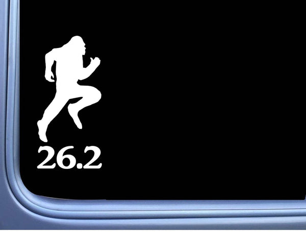 Bigfoot 26.2 Running M300 6 inch Sticker sasquatch yeti Decal marathon
