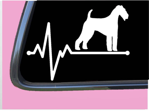 Airedale Lifeline TP 238 vinyl 8" Decal Sticker dog groomer terrier