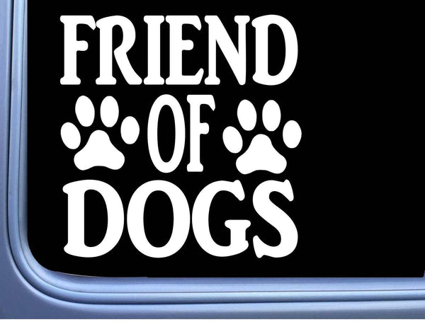 Friend of Dogs M412 6 inch Sticker dog breed rescue decal for dog lover