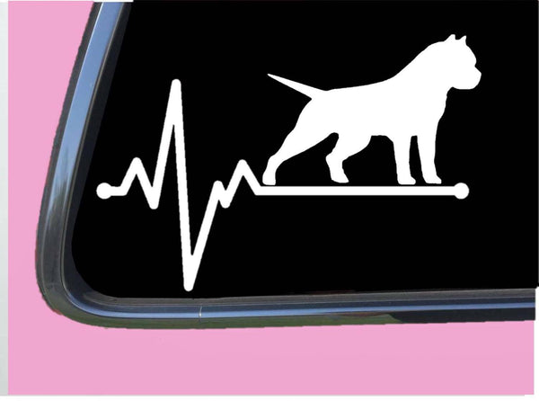 Pitbull Cropped Lifeline TP 240 vinyl 8" Decal Sticker american bully