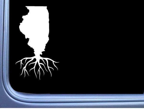 Illinois Roots M278 6 inch Sticker State Decal