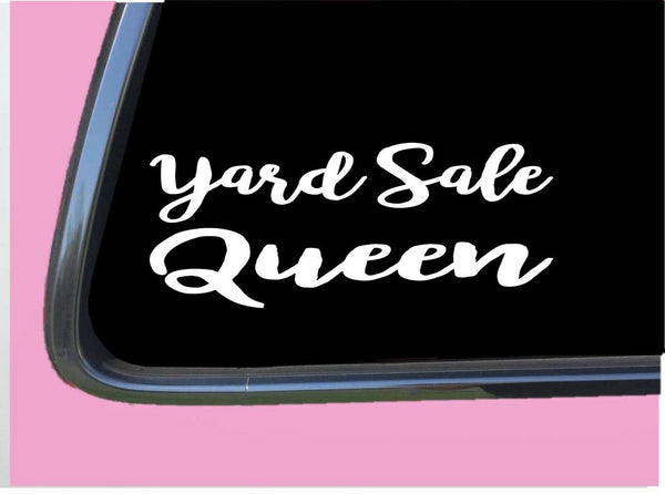 Yard Sale Queen TP 305 Sticker 8" Decal mom minivan thrift shopping tags