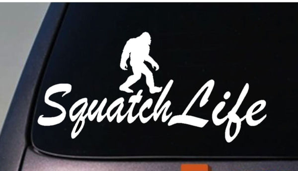 squatch life bigfoot sasquatch sticker decal funny Forest foot yetti skunk ape