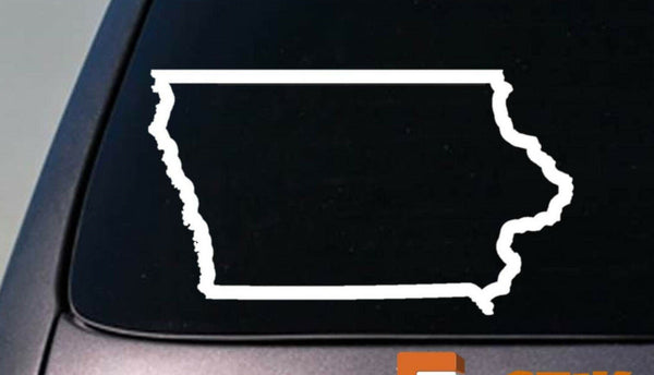 IOWA state 6" sticker decal car truck window college football basketball
